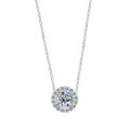 925 Silver D Color Moissanite Star Necklace-0-3
