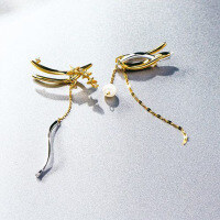 wholesale 925 Silver Christmas Limited Multi-Combination Star Moon Tassel Pearl Non-Ear Piercing Ear Clip Japanese Style Detachable Earrings-Christmas Limited Edition Ear Clips 925 Silver