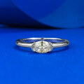 wholesale S925 Silver Simulation 4*6 Yellow Zircon Wealth Ring, Fashionable Minimalist and Versatile, Drop Shipping-0-1