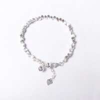 wholesale Sterling Silver A Few Taels of Broken Silver Bell Bracelet for Women, Small and Chic Design, High-End Summer Trend, Luxury Gift for Best Friend, Broken Silver Bead Bracelet-SL008996 925 silver