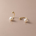 wholesale S925 Sterling Silver Nalan Pearl Series French Small Hook Ear Studs Minimalist Summer Ear Cartilage Piercing for Women M01902-0-0