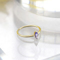 wholesale 10K Gold Artli Jewelry French Retro Tanzanite Ring, Daily Minimalist Style Versatile Piece, Jewelry Factory Wholesale-0-2