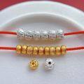 wholesale Gold-plated 925 ancient silver fittings, rhinestone, pig intestine spacer beads, pumpkin beads, DIY crystal bracelet accessories-0-0