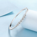 wholesale S925 Sterling Silver New Moissanite Bracelet for Women, Fashion Minimalist Versatile Wristband Ready-to-Ship Wholesale-0-2