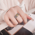 wholesale S925 Sterling Silver Vintage Antique Prayer Wheel Bead Heavy Engraved Scripture Pattern Ancient Style Adjustable Ring Unisex-0-2
