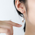 wholesale S925 Sterling Silver Tassel Star Earrings for Women, Luxurious and Elegant, Versatile and Slimming-0-2