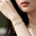 wholesale S925 Sterling Silver Evil Eye Bracelet For Women,。-0-3