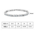 wholesale Stainless steel minimalist and luxurious square geometric clasp bracelet with diamond accents, European and American fashion, versatile and elegant women's accessory-0-73