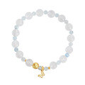 wholesale Metal material first, summer new Chinese style natural moonstone bracelet for girlfriend best friend jewelry wholesale aquamarine bracelet-0-4