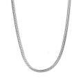 wholesale 925 Sterling Silver 15mm Round Snake Bone Chain Necklace Women's Jewelry Custom Processing Plain Chain Collarbone Chain Versatile High-end-0-4