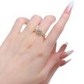 wholesale Metal material first - ZHUOZHIFAN Jewelry New Style Simulated Diamond Ring 70mm Round Classic White Diamond Wedding Ring Set for Women-0-4