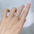 wholesale Gold-plated jewelry new wish style 3*5mm rectangular zircon ring hot selling in cross-border-0-3