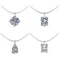 S925 Silver Moissanite Detachable Choker Necklace Wholesale-0-1