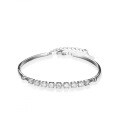 Sterling Silver Moissanite Row Bracelet for Women, Live Direct Sales-0-3