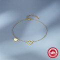 wholesale 925 Sterling Silver Small and Large Hearts Combination, Trendy and Versatile Bracelet, Daily Wear-0-3