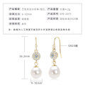 S925 Sterling Silver Light Bulb Freshwater Pearl Earrings-0-41