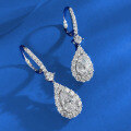 wholesale 925 Silver European and American New 6*9 Teardrop Earrings, Fashionable and Elegant Style for Banquet and Evening Gown Pairing-0-1