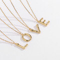 wholesale 925 Silver Farfan Surname Letter Necklace For Women,ins Layering Fashion,。-0-2