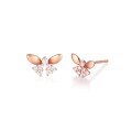wholesale 18K rose gold earrings au750 set with diamond studs 14K yellow gold 9K white gold moissanite earrings women's jewelry-0-4
