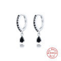 wholesale S925 Sterling Silver INS-style Cross-Border Bestseller Dripping Hoop Earrings with Colorful Diamonds-0-11
