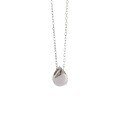 wholesale S925 Sterling Silver HXL205 Korean Version Minimalist Waterdrop-shaped Mini Student Necklace Accessory-0-4
