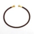 wholesale Open bracelet C-shaped beaded rope plain woven bracelet with sand gold accessories, women's red rope for zodiac year-0-13