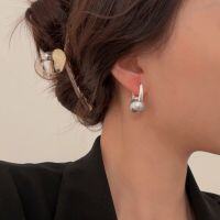 wholesale 925 Sterling Silver Swarovski High-Quality Gray Pearl Earrings for Women, Korean Ins New Style, Elegant and Versatile Internet Celebrity Earrings-Pure silver + Shijia pearls