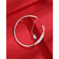 wholesale 999 Sterling Silver Auspicious Clouds Solid Bracelet for Women, Chinese Style Gift for Best Friend or Girlfriend Wishing Peace and Happiness-0-2