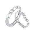 wholesale S925 Sterling Silver New Original Design Meteor Whisper Couple Rings Light Luxury Fresh Adjustable Matching Rings Wholesale from Manufacturer-0-5
