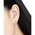 wholesale S925 Sterling Silver Niche, Unique, European and American Style, High-End Textured, Beaded Edge Vertical Line Diamond-Inlaid Design Ear Clips for Women-0-3