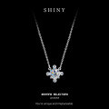 Metal Alloy 2025 Diamond Fashion Sunflower Necklace and Earring Set-0-4