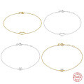 wholesale S925 Sterling Silver Creative Single Diamond Heart Bracelet for Women, Korean Style, Unique Design with Inlaid Diamond Accessory-0-0
