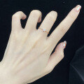 wholesale 18k Rose Gold with Lab-grown Diamond Ring 01ct Twist Shank Diamond K Gold Pinky Ring-0-3