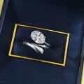 wholesale S925 Silver New Ins Style Ring Oval Egg-Shaped Open Adjustable Ring Minimalist Band-0-3