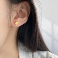 wholesale S925 Sterling Silver Fresh and Sweet Ins Style Niche Design Ice Flower Stud Earrings M06517-0-1