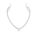 wholesale 925 Silver Gold-Plated Pendant Chain with High-Carbon White G Color Diamond, Versatile and Niche Daily Commute Jewelry for Women-0-0