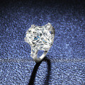S925 Silver 8-Carat Oval Moissanite Ring with Luxurious Setting-0-2