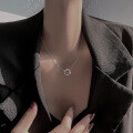 wholesale 925 Sterling Silver Maker Planet Necklace for Women, Light Luxury Minimalist Design, Niche Ins Temperament Collarbone Chain-0-2