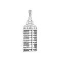 wholesale S990 sterling silver retro Chinese-style rotating bead abacus coin DIY accessory matching pendant-0-4