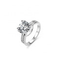 S925 Silver Classic Bull Head Ring with 3ct Moissanite-0-3