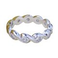 wholesale S925 Sterling Silver Zirconia Inlaid Personalized Twist Stack Ring with High-End Textured Hemp Rope Design for Women, Featured on Xiaohongshu-0-4