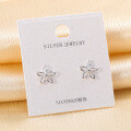 S925 Silver Hip-Hop Style Inlaid Stud Earrings for Cross-Border-0-5