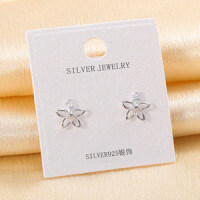 S925 Silver Hip-Hop Style Inlaid Stud Earrings for Cross-Border-YA-243>925 silver