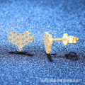 S925 Silver Moissanite Full Diamond Heart Earrings for Women Wholesale-0-1