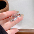 wholesale S925 Sterling Silver Minimalist Couple Rings, Men and Women's Matching Bands, Small Luxury with Premium Feel-0-0