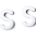 wholesale Metal S925 sterling silver ear studs 26 letters of the alphabet ear jewelry, E0711-0-4