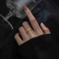 wholesale S925 Silver Nalan Ring for Women, Korean Style Small Fresh and Simple Open-Ended Double-Layer Twisted Line Jewelry J9134-0-1