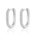 wholesale 925 Sterling Silver On Sale Geometric Hoop Earrings Heavy Work Minimalist Ear Clips Ins Light Luxury Advanced Cross-Border European and American Earrings-0-6