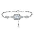 wholesale S925 Sterling Silver LZB Collection Adjustable Light Luxury 8A Ultra-Sparkling Zircon Bracelet Direct from Manufacturer-0-8