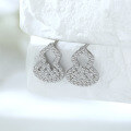wholesale S925 Sterling Silver Diamond-Encrusted Small Gourd Earrings for Women, Niche Luxury Exquisite European and American Style-0-4